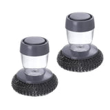 Soap Dispensing Dish Brush (1 Pc): Palm Brush, Kitchen Cleaning