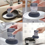 Soap Dispensing Dish Brush (1 Pc): Palm Brush, Kitchen Cleaning